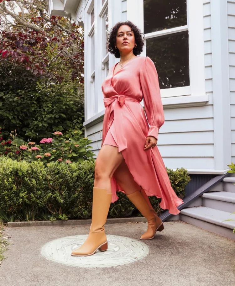 Brenner Knee High Boot with Wide Calf|Isabella Anselmi New