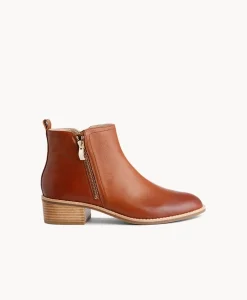 Ebony Leather Ankle Boot|Isabella Anselmi Discount